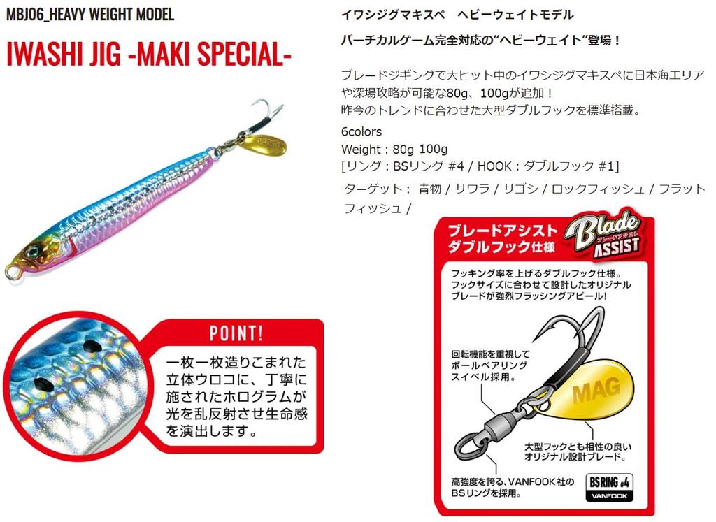 MAGBITE MBJ06 Sardine Jigmaki Spe 80g 03 Bullpin