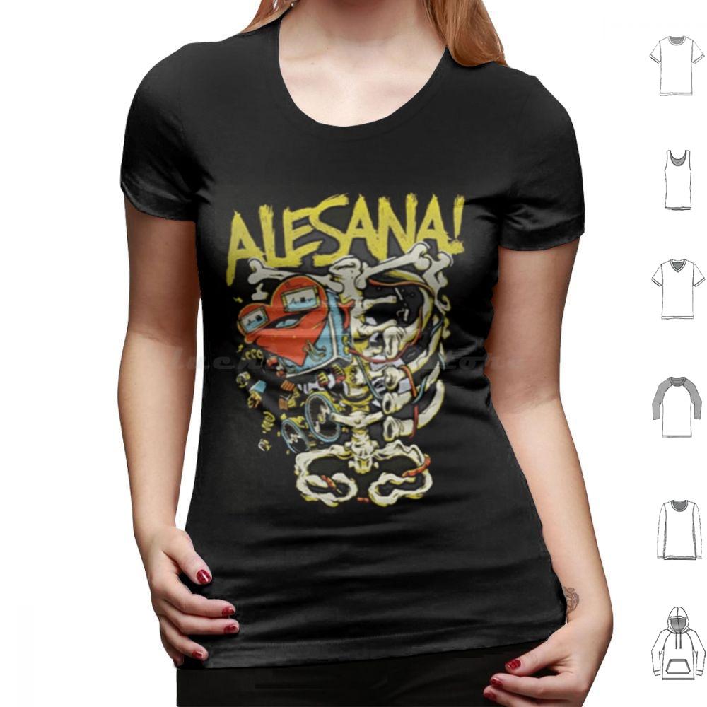 Alesana 12 T-Shirt Große Größe 100% Baumwolle Alesana Skelett Herz Szene Emo Scenemo Punk Band Post-Hardcore Hardcore Goth Gothic