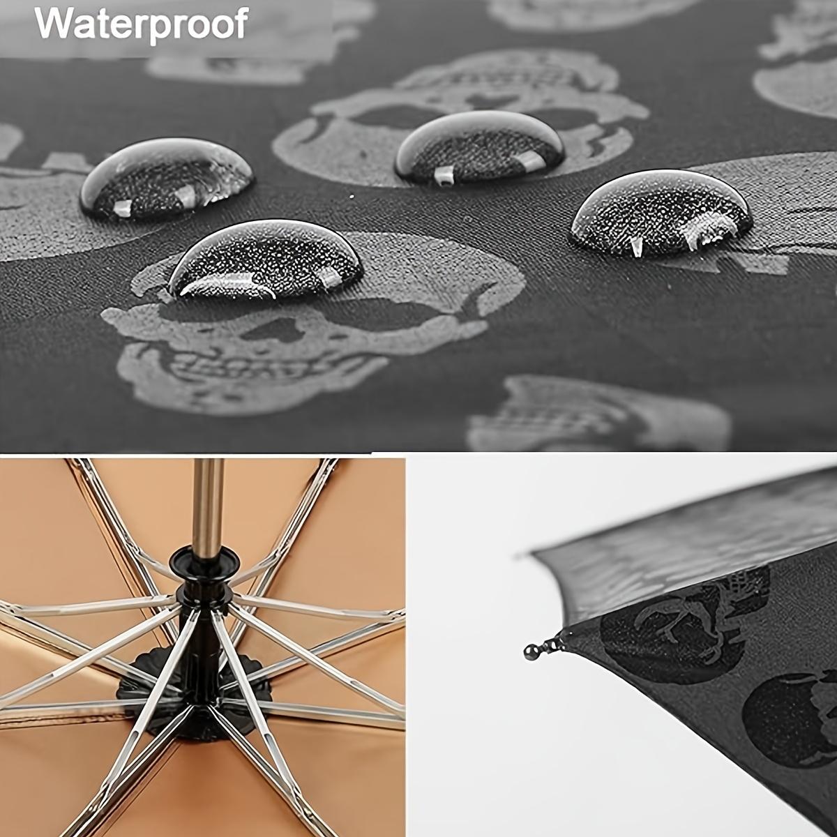 Складной зонт с ручкой в ​​форме черепа — фото 8