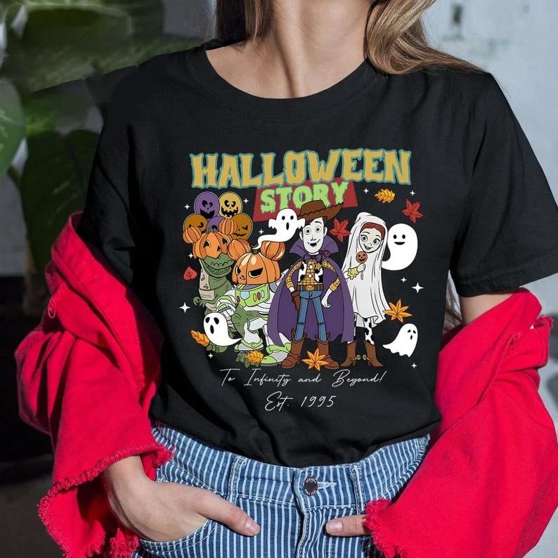 Halloween Toy Story Spooky Season Black TShirt S