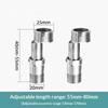 1 Set Stainless Steel Angled Curved Foot Wall Mounted Eccentric Screw Corner 360 Degree Adjustable Shower Faucet Adapter