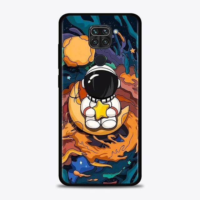 Nette Cartoon Astronaut Fall Für Xiaomi Redmi Hinweis 11 9 8 10 Pro 9s 8t 7 10pro Max coque Für Redmi 11 9 9c 9a 8 8a 7 7a Abdeckung