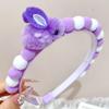 Cute Rainbow Balls Flower Hair Bands Princess Headband Sweet Plush Head Hoop Baby Girls Headwear Accessories