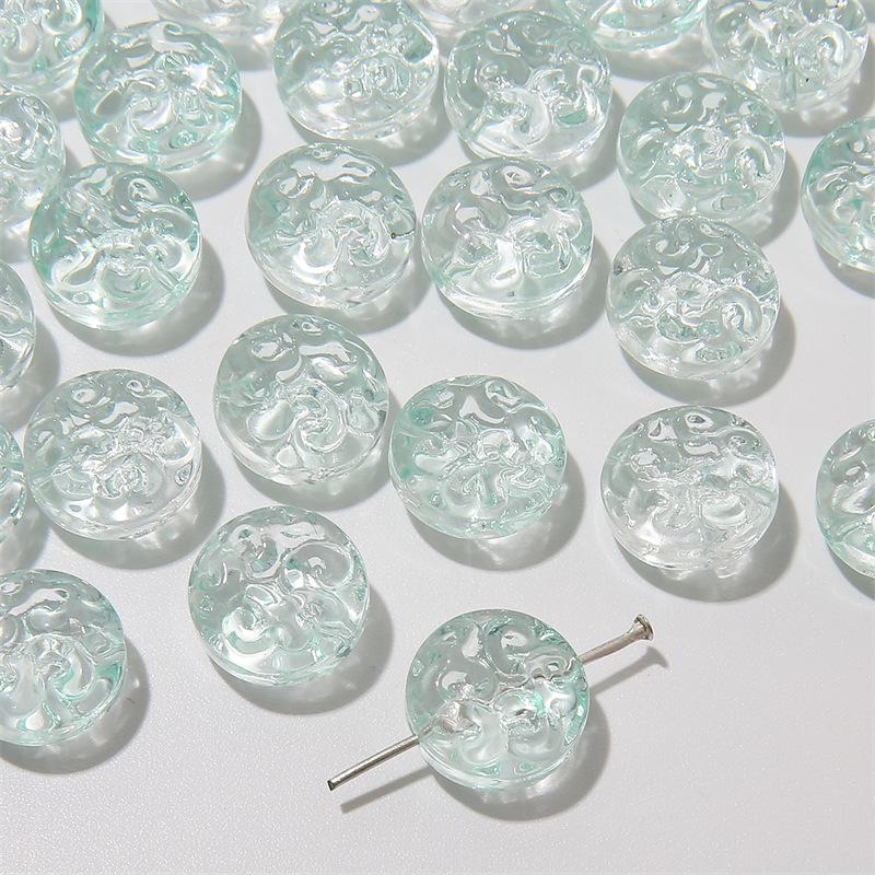 Transparent Two-Color Meander Glass Beads for DIY Bracelet Making