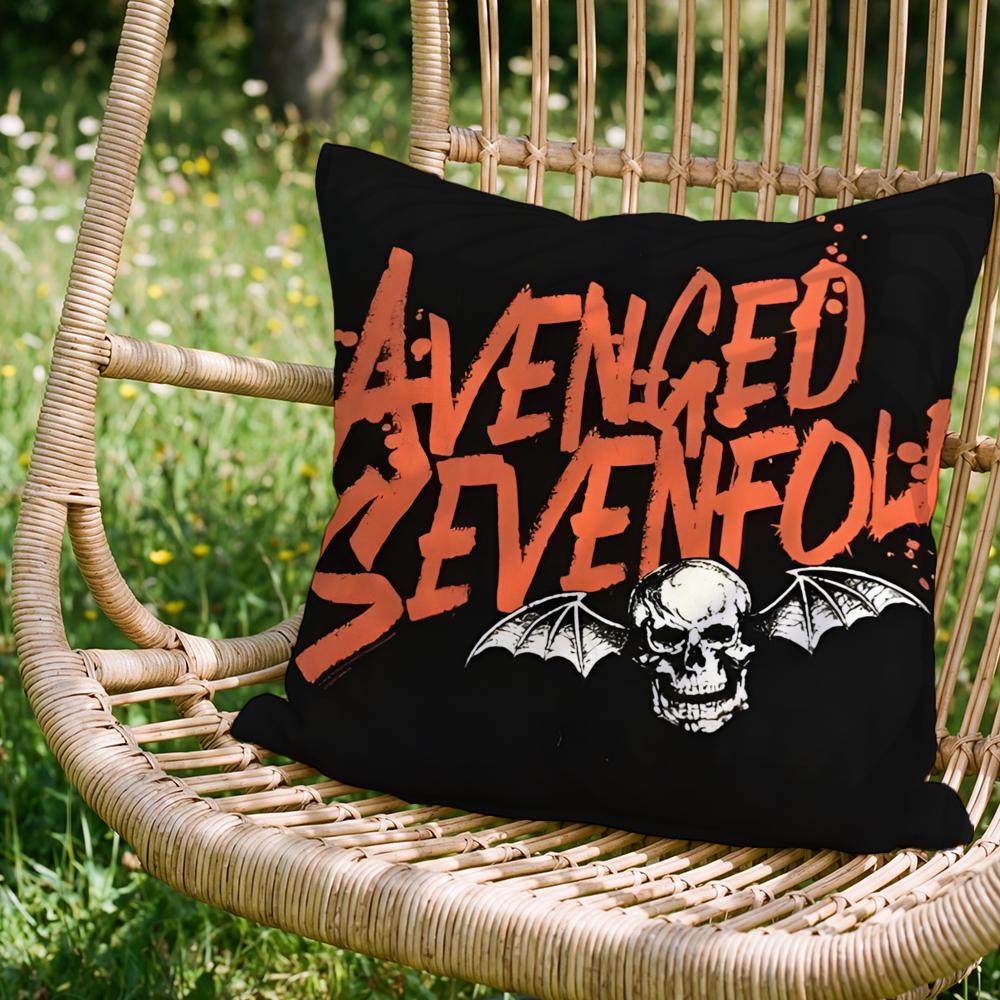 Fashion AAvenged Sevenfolded Cushion Cover Versatile DoubleSided Pillow Case Fit for Sofa Bed Car Daily Decor