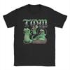 Unik Hoppers Tom The Lizard Poses T-shirt för Unisex Rund Hals Ren Bomull T-shirts Kortärmade Tees Festtoppar