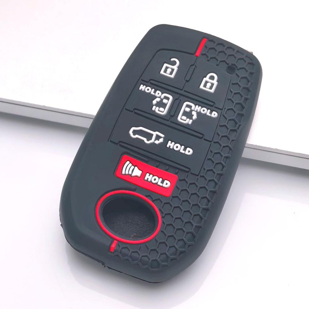Premium Honeycomb Silicone Smart Key Cover Fit Toyota Sienna Highlander Venza Grand Highlander Anti-Scratch Guard Shockproof Protection