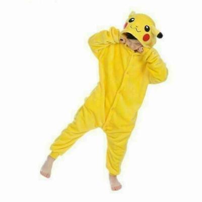 Kids Pokemon Pikachu Pajamas Pajama Party Kids Cosplay Costumes