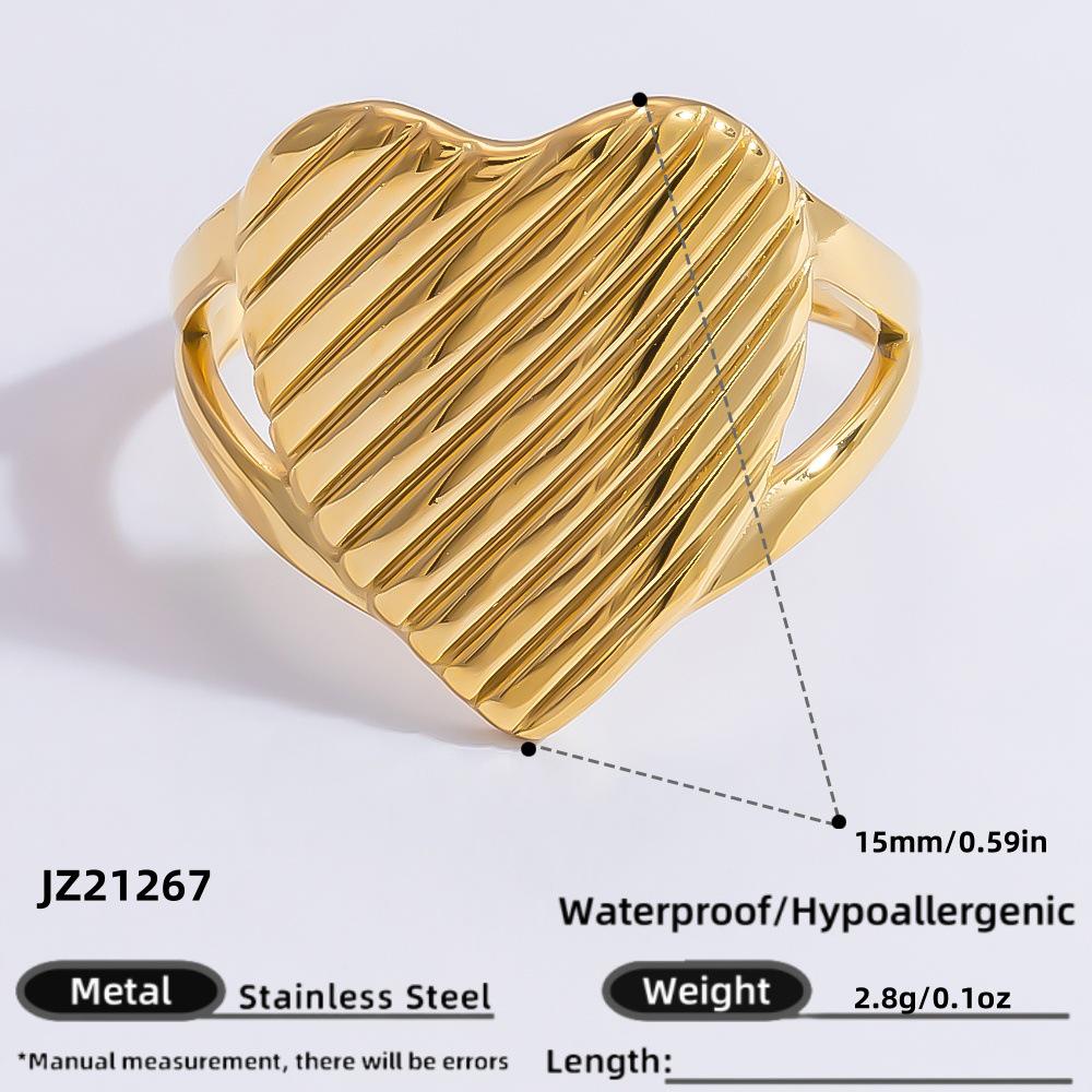 European & American Cross-Border Natural Stone Devil s Eye 18K Gold Titanium Steel Open Ring - Retro Light Luxury & Colorfast