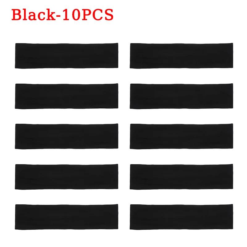 Korean Version of The Headband Sports Fitness Running Sweat-absorbing Headband Solid Colour Elastic Hair Band Yoga Hair Band