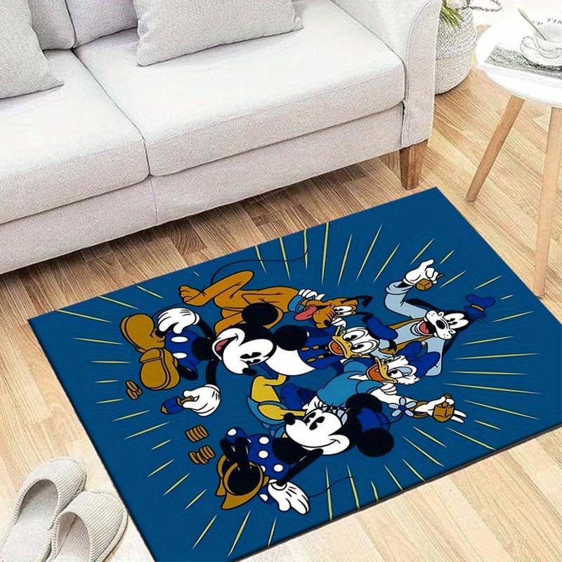 

1pc Mickey Pattern Area Rug Soft Flannel Floor Mat for Living Room, Bedroom, Sofa Coffee Table Floor Mat 60cm by 90cm