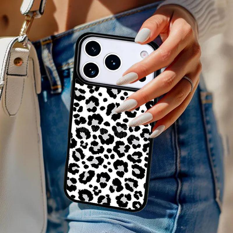 Leopard Cheetah print Phone Case For iPhone 17 Air 14 15 13 12 Max Cover For Apple 16e 11 Pro Max Plus Coque