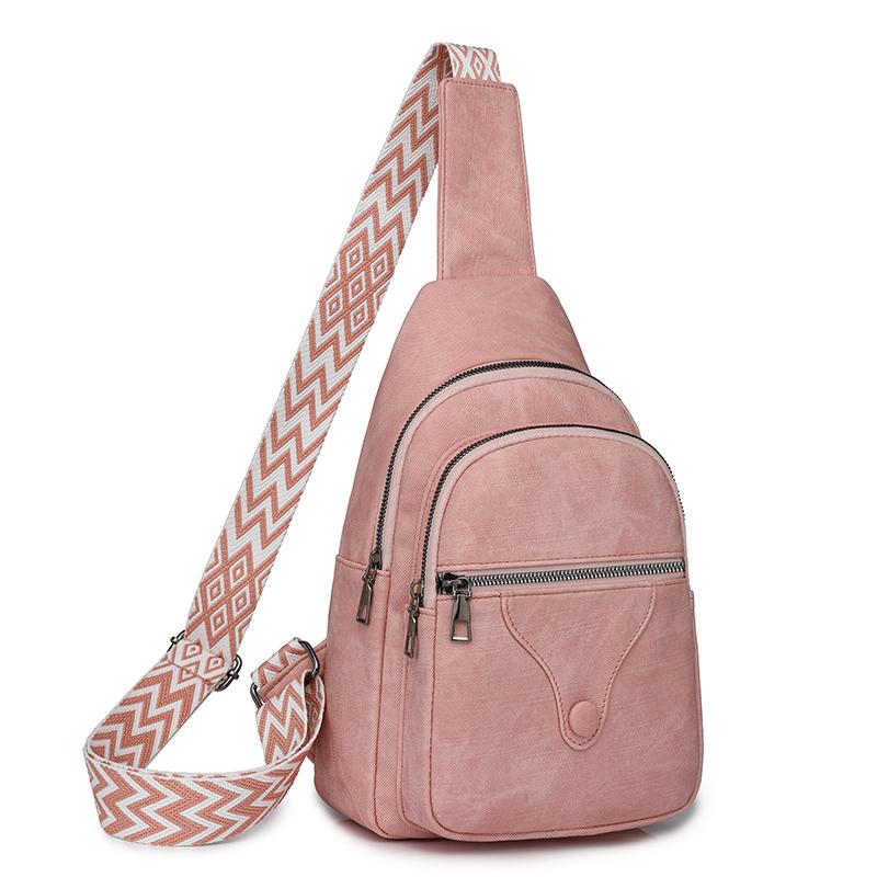 Damen Brusttasche Lässige Umhängetasche Damen Retro Weiche Leder Schultertasche