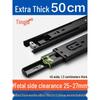 Silent Extra Thick Stainless Steel Drawer Slides with Rebound Damping