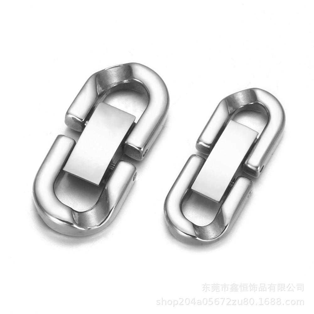 

5Pcs/Lot Stainless Steel Chains Connecting Buckles Fits Bracelets Necklaces DIY Jewelry Making Clasp Accessories Wholesale 6mm
