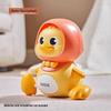 Children's Musical Crawling Duck Toy with Magnetic Suction and Lights for Early Education
