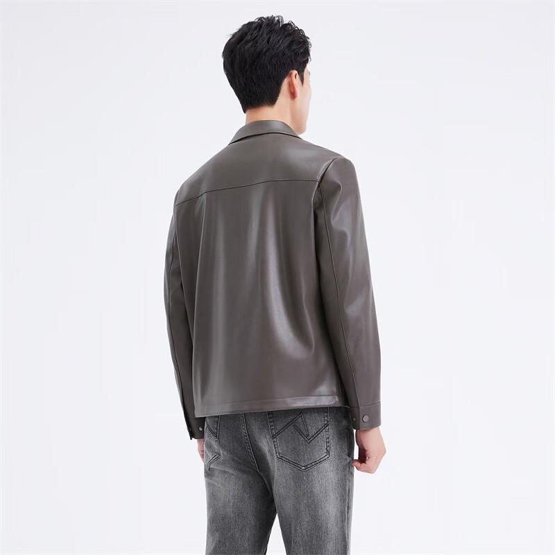 Men's Business Casual PU Leather Jacket