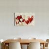 Heart Poster Canvas Wall Art Abstract Art Pictures Heart Wall Art Poster Canvas Printing for Wedding Home Office Decors