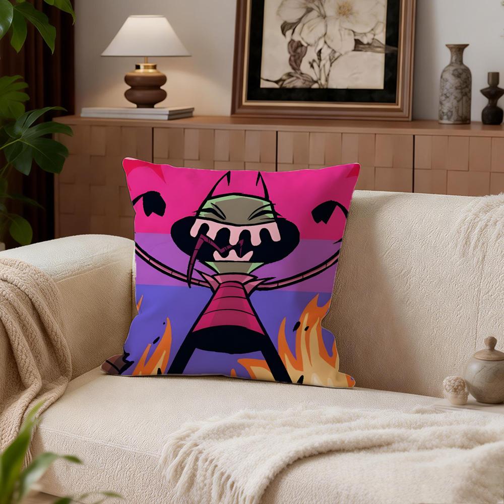 SciFi Invader Zim Cushion Cover Cushion Cover Set 4Pcs 50x50 45x45 40x40 Pillowcase Decorative Sofa Home Decor