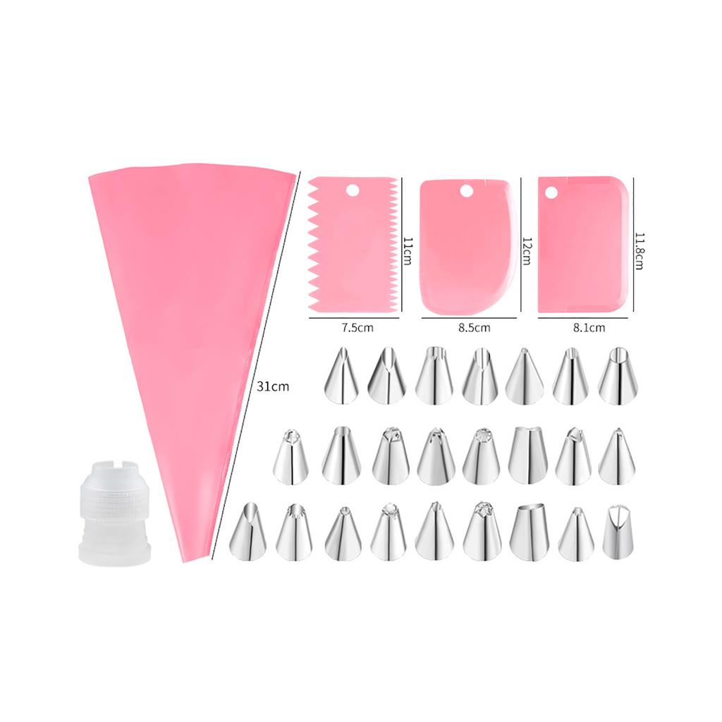 Cake Tools Kit Home Mancraftship DIY Tool Accessories 24pcs Stainless Steel Frosting