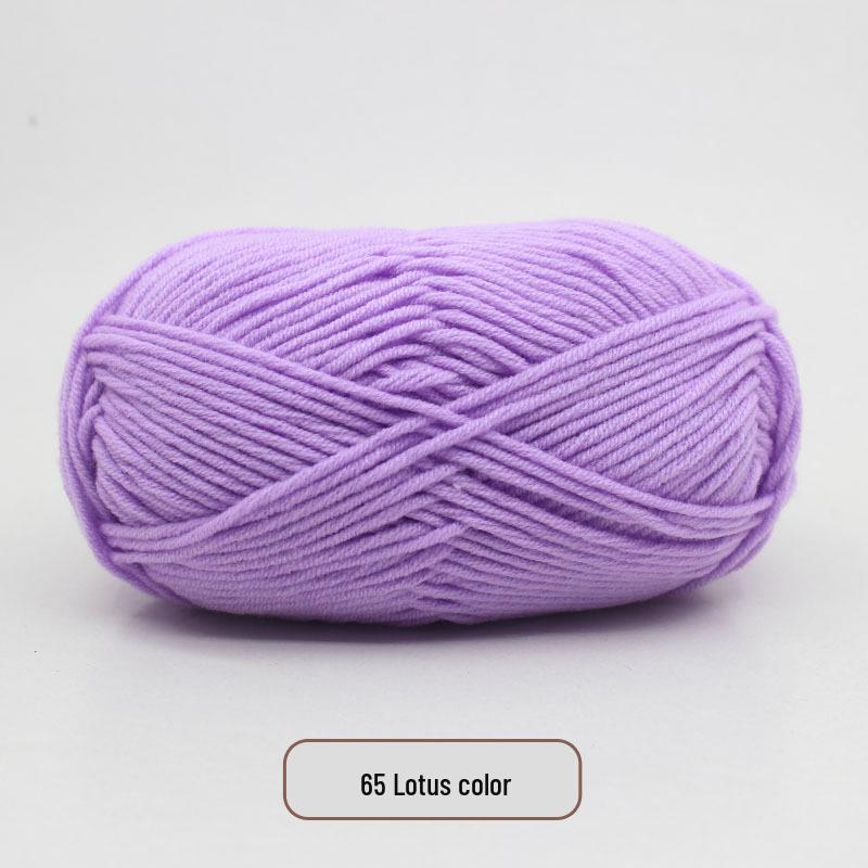 5-Strand Milk Cotton Yarn Scarf & Hand-Knitted Hat Yarn - Baby Soft, Medium Thickness, Free Shipping