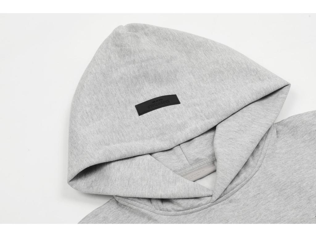 Cross Essentials Zweifarbiger Beflockter Hoodie Sweatshirt für Damen & Herren