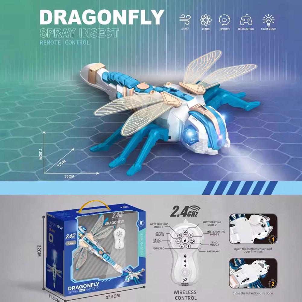 Remote Control Insect Toys Spray Snake Spider Dragonfly Animal Toys Cool Fun Gift For Kids Boys Girls