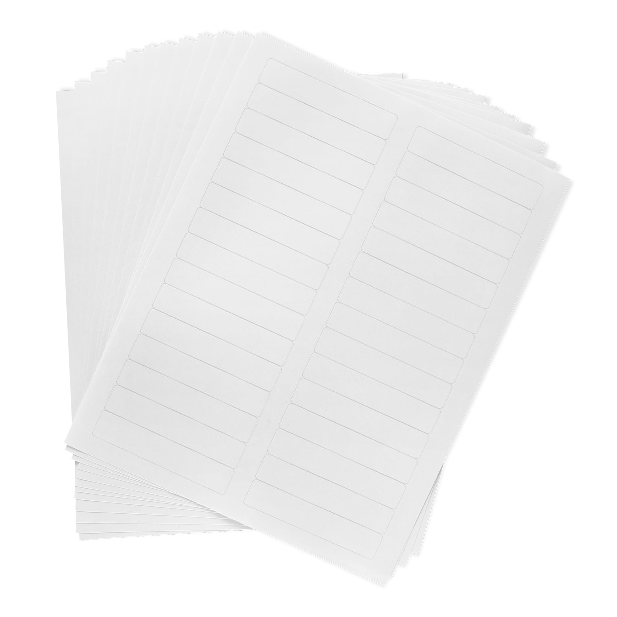 

Amazon Basics Label Stickers, 87mm x 17mm, 1500 Sheets (30 Sheets x 50 Sheets), File/Binder Spine Labels, White