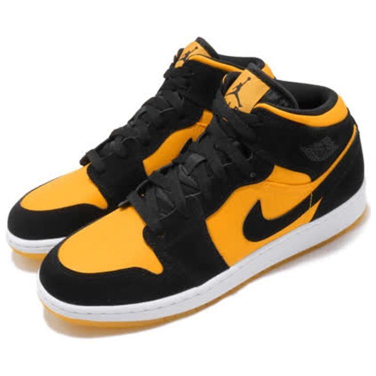 (GS) Air Jordan 1 Mid SE GC 'University Gold' Kids' CD6760-007