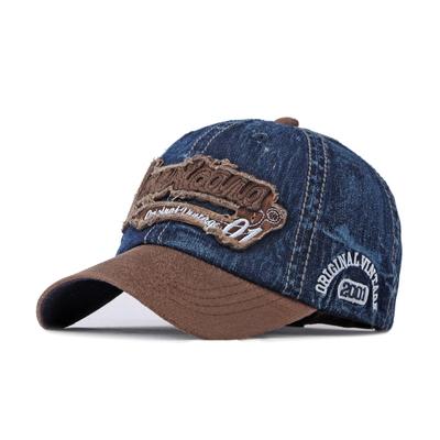 Cotton Denim Baseball Cap for Men Women Spring Summer Outdoor Sports Cap Sunscreen Sun Cap