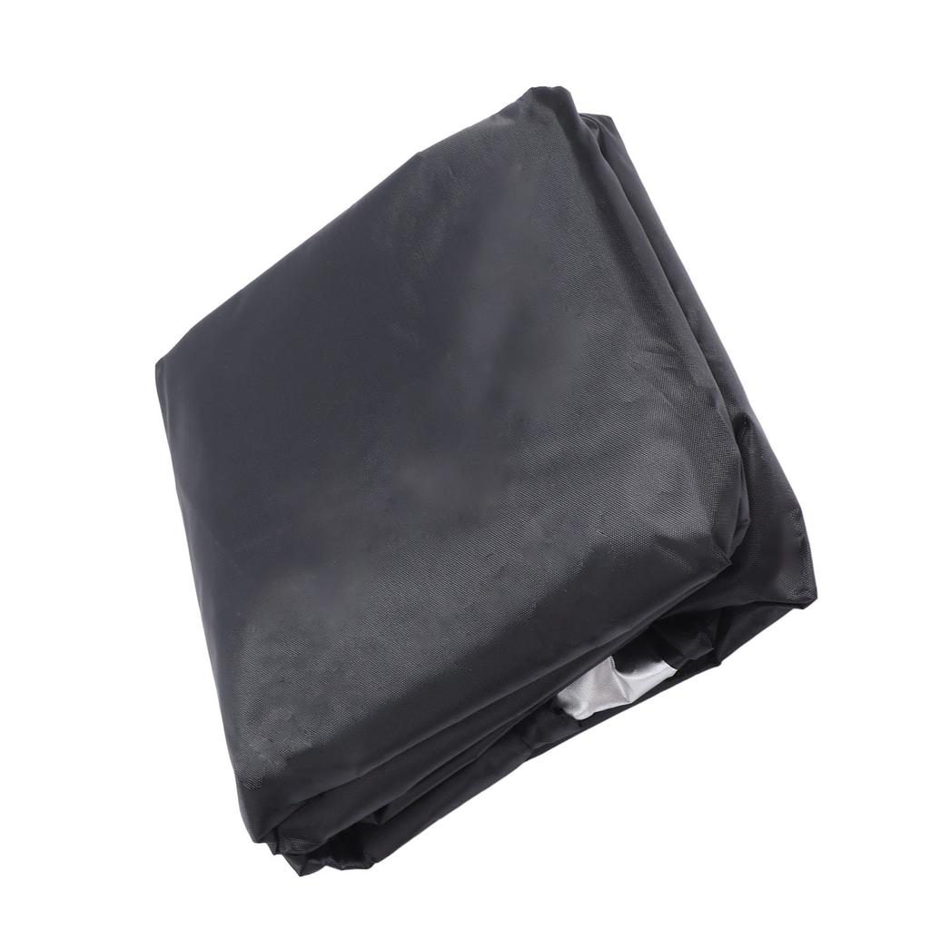 Outdoor Chair Cover Black Oxford Cloth Waterproof Wind Dust UV Proof Furniture Cover with Buckle Adjustable Drawstring