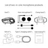Bluetooth Motorcycle Helmet Headset Wireless IPX6 Waterproof Noice Reduction Earphone Super Long Standby HandsFree Headphone KO