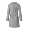 2026 Women's Tailored Wool Blend Coat, Notch Lapel Belted Trench Coat for Autumn, Slim Fit Office & Formal Outerwear