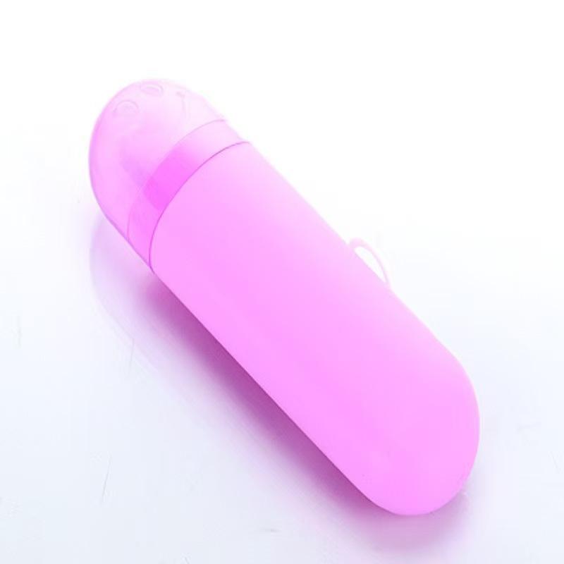 Portable Travel Toothbrush Case with Rinse Cup Compact Design Durable Material Easy to Clean Convenient for Daily Use and Travel Storage