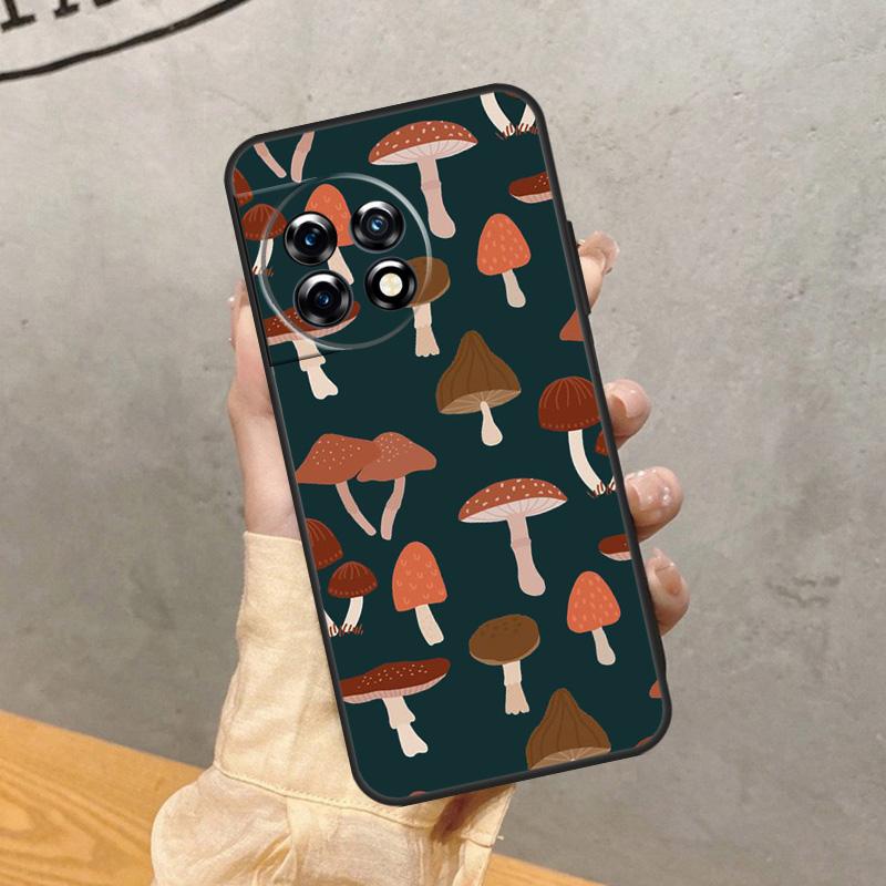 Mushroom Pattern Case For OnePlus 15 15R 13R 13 13T 12 12R 11 10 9 Pro 10T Nord 5 CE 4 2 3 Lite N20 N30 Cover
