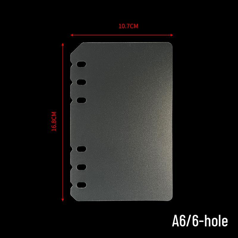 A6/A7 Double Buckle PVC Transparent Binder Planner with Detachable Shell
