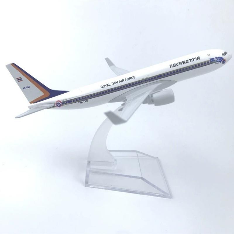Model 737 Royal THAI Air Force 16cm 1/400 Scale Aircraft Alloy With Landing Gear Plane B737 Metal Airplane Model Desk Display