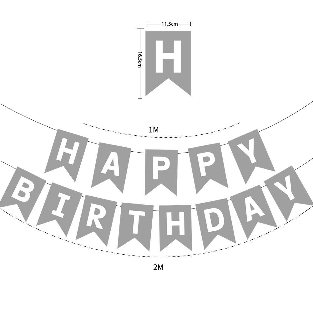 Birthday & Holiday Fishtail Bunting Banner for Parties