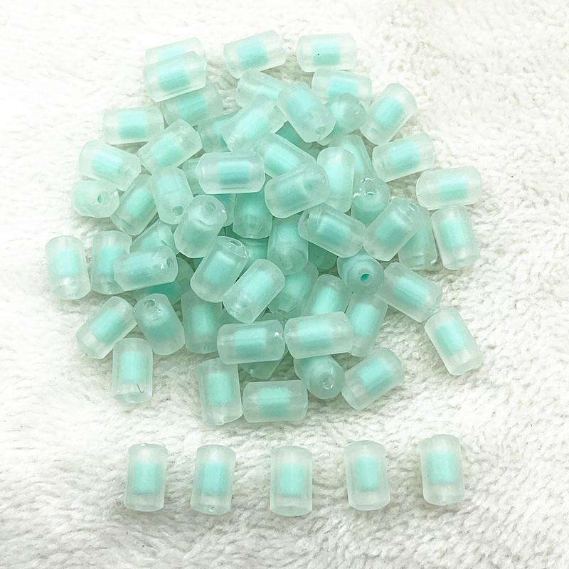 30pcs 12x7mm Matte/Transparency/AB Colour Acrylic Cylinder Beads Loose Spacer Beads for Jewelry Making DIY Bracelets Accessories