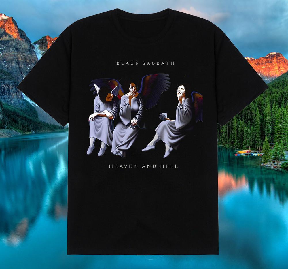 Black Sabbath ALBUM 1970 Heaven and Hell S-4XL CG008 Unisex Tričko