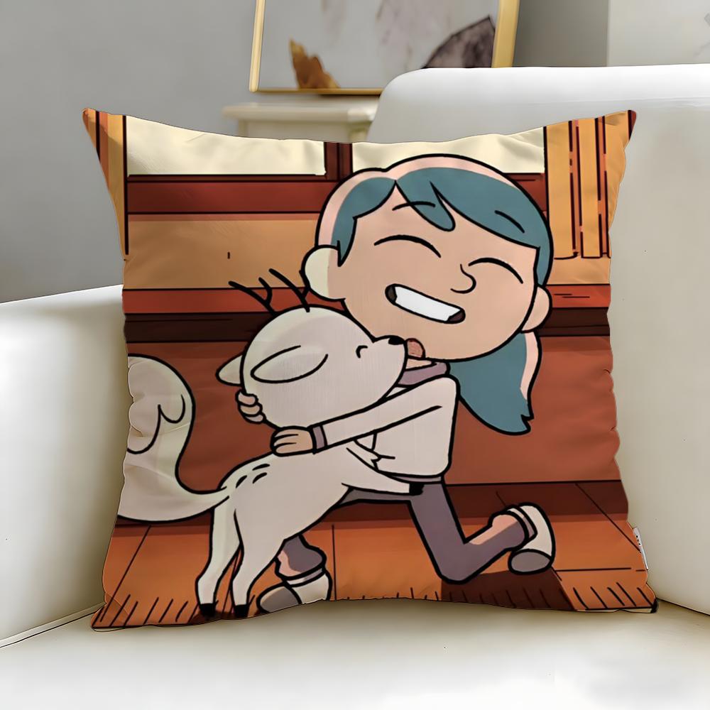 classic cartoon Hilda Cushion Cover Soft & Easy-Wash Pillow Case – Versatile for Couch, Bed, Travel and Office