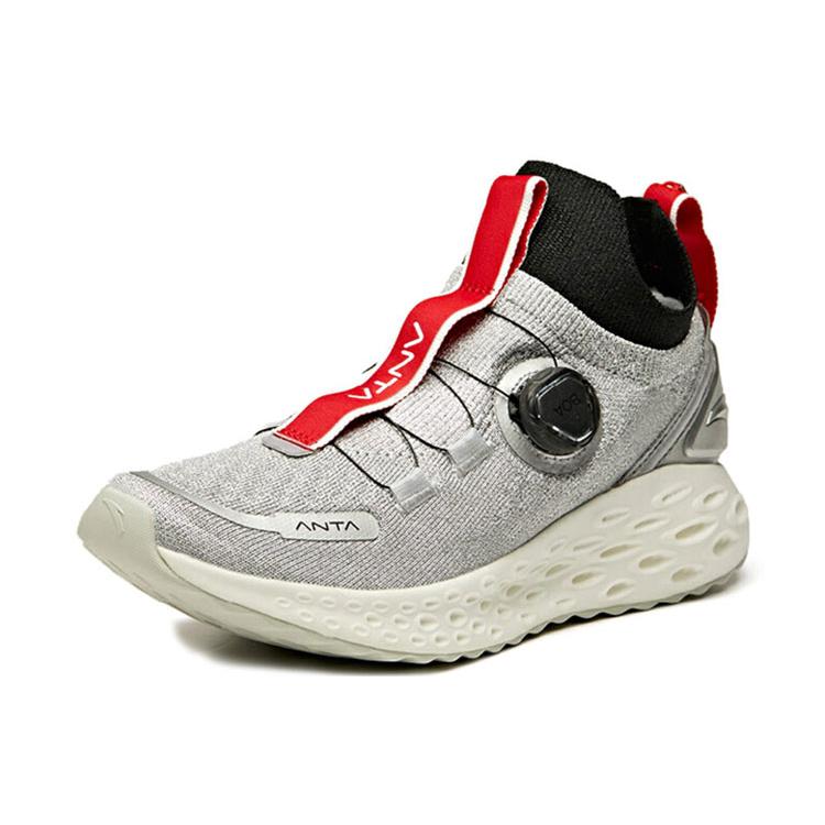 Anta Cushioning Rebound Coverage Low top Running Shoes Men's Gray Black 11915580-1