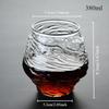 Japan 3D Mountain Whiskey Glass Glacier Old Fashioned Whisky Rock Glasses Whiskey-glass Wooden Gift Box Vodka Cup Wine Tumbler