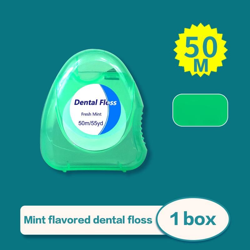 1 Pcs Box Mint Dental Floss Roll Cleaning Oral Tools Dental Floss Stick Adult Home Set Cleaning Interdental Brush