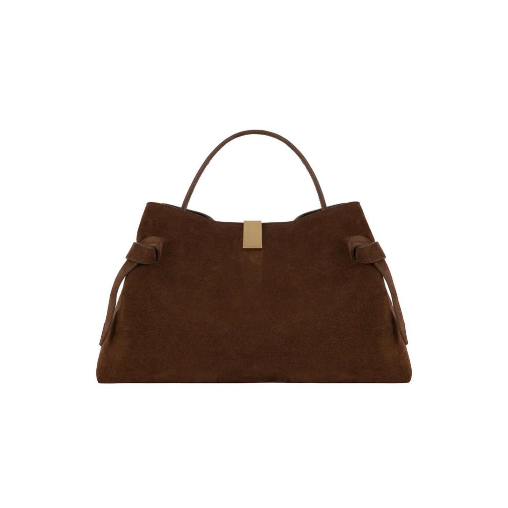 YUZEFI Potsticker Retro semišová taška přes rameno pro podzim/zimu