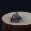 Adjustable Open Ring Men Women Vintage Indian Chief Face Design Punk Boho Statement Jewelry