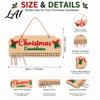 Reusable Wooden Countdown Calendar Christmas Advent Calendar Hanging Board with Candy Party Supplies Dates Festive Wall Decoration for Home Holiday