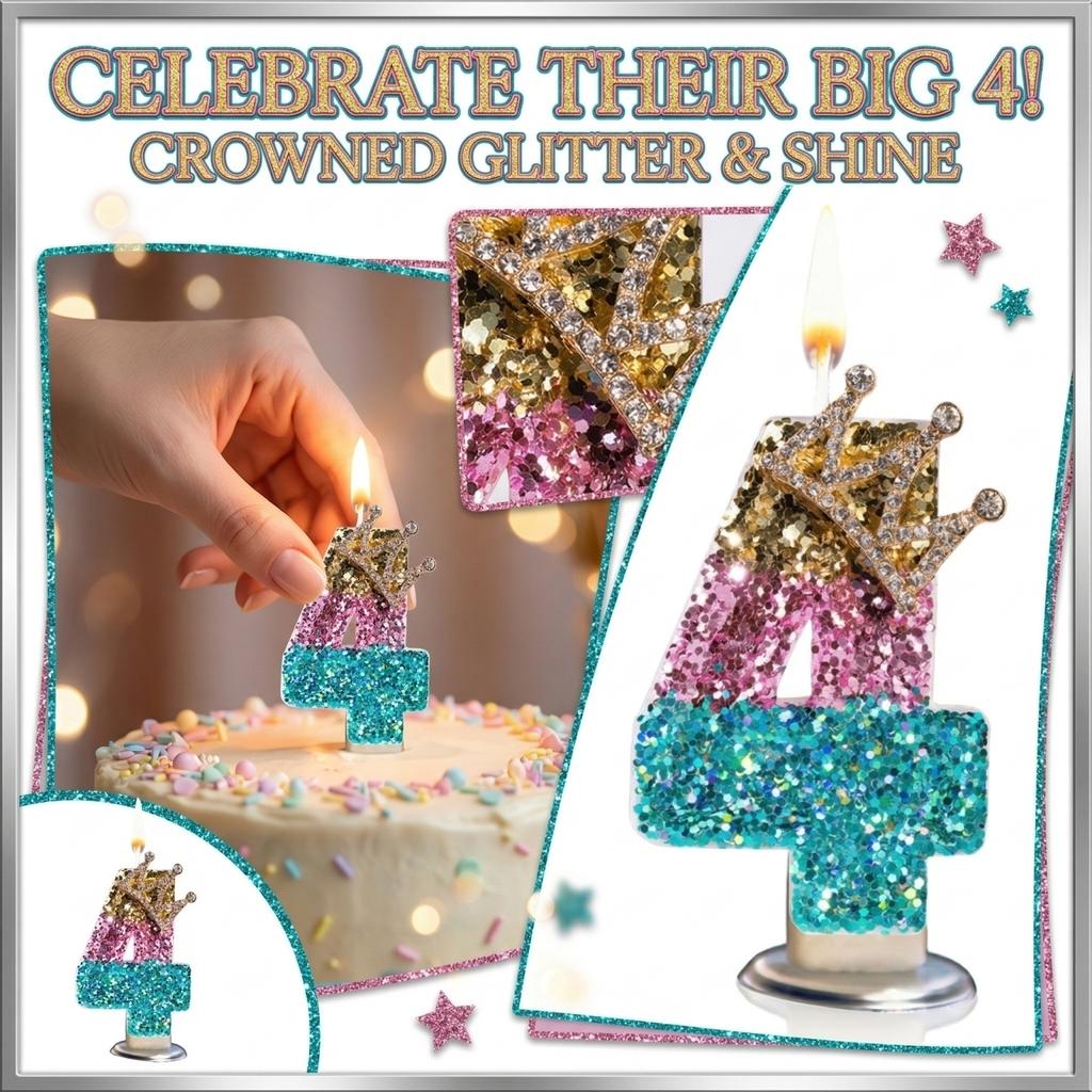 Fashion Cartoon Creative Birthday Candles Party Digital Candles