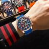 Luxury Military Men Watch Calendar Chronograph Waterproof Luminous Man Wristwatch Fashion Silicone Quartz Men's Watches