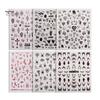 Easy to Apply Nail Decals 6 Sheets Halloween Stickers for Women, Pumpkin Ghost Bat Skull Design Manicure Decoration Decals, Art Accessories Home Salon